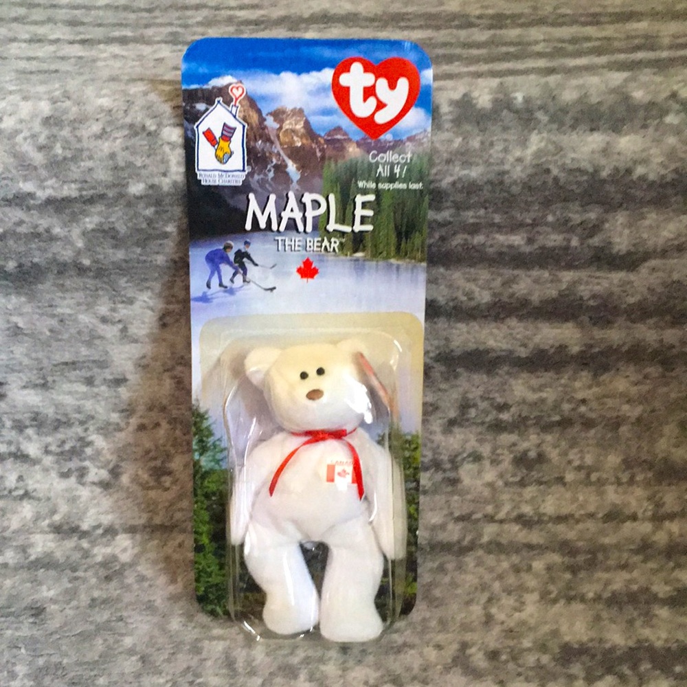 TY Teenie Beanie Babies - Maple the Bear.